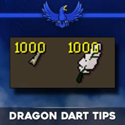 Dragon Dart tips + Feather ($0.86 = 1,000) Hot XP Gains @ 1.5M per hour! 0